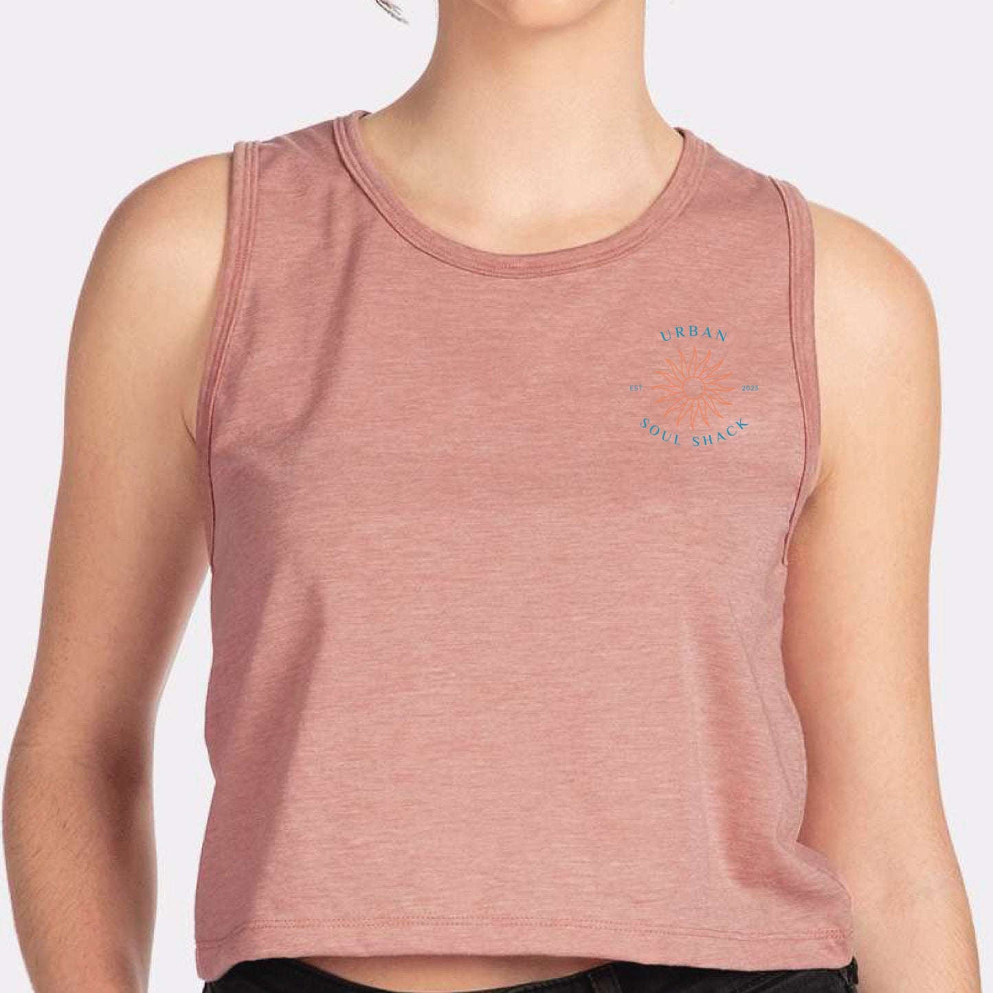 WOMEN'S CROP TANK TOP - PINK