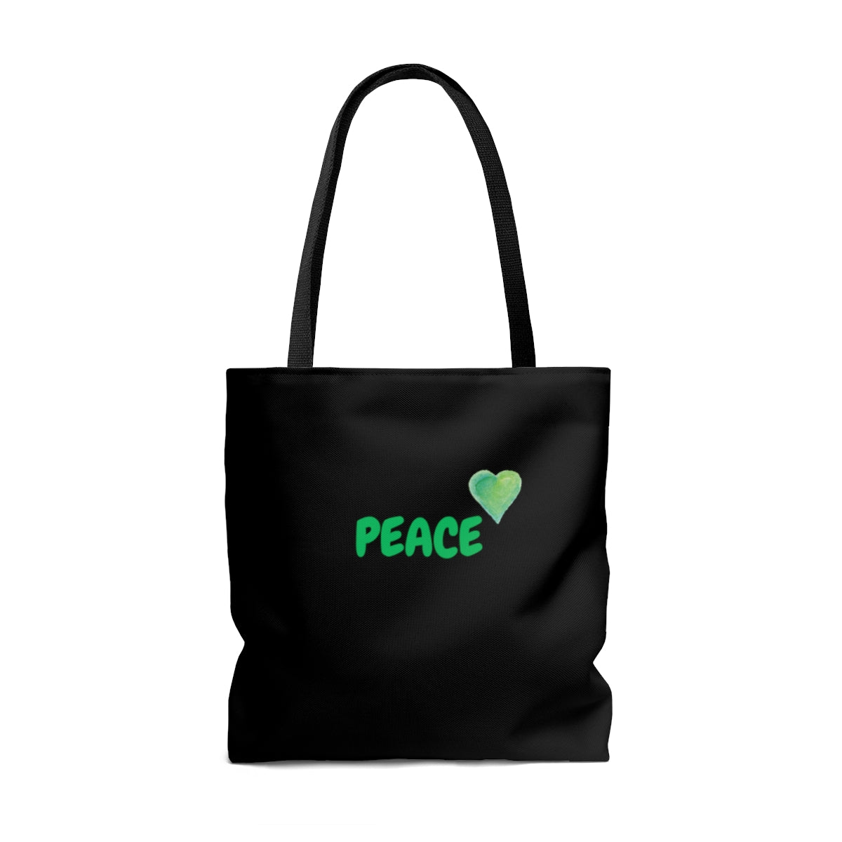 TOTE WITH PASTEL PEACE SIGN AND KIND WORDS